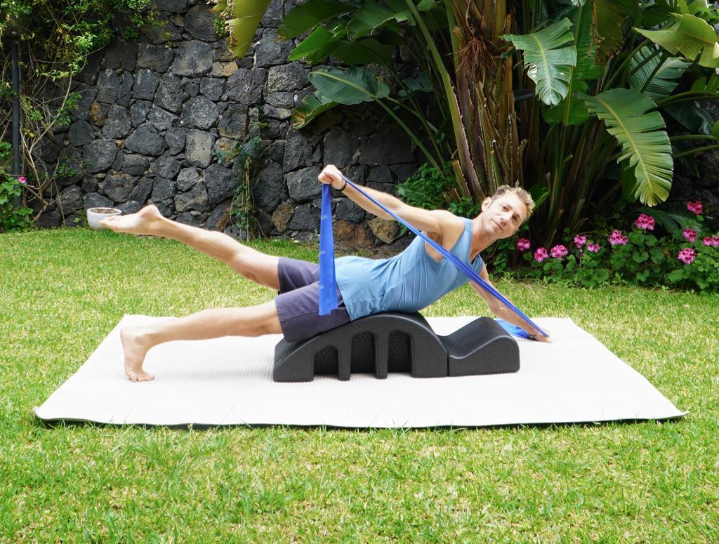 Pilates arc e banda elastica per la schiena